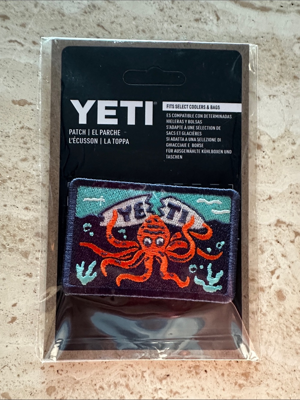 YETI Embroidered Heritage Patch Coastal Octopus. Rare